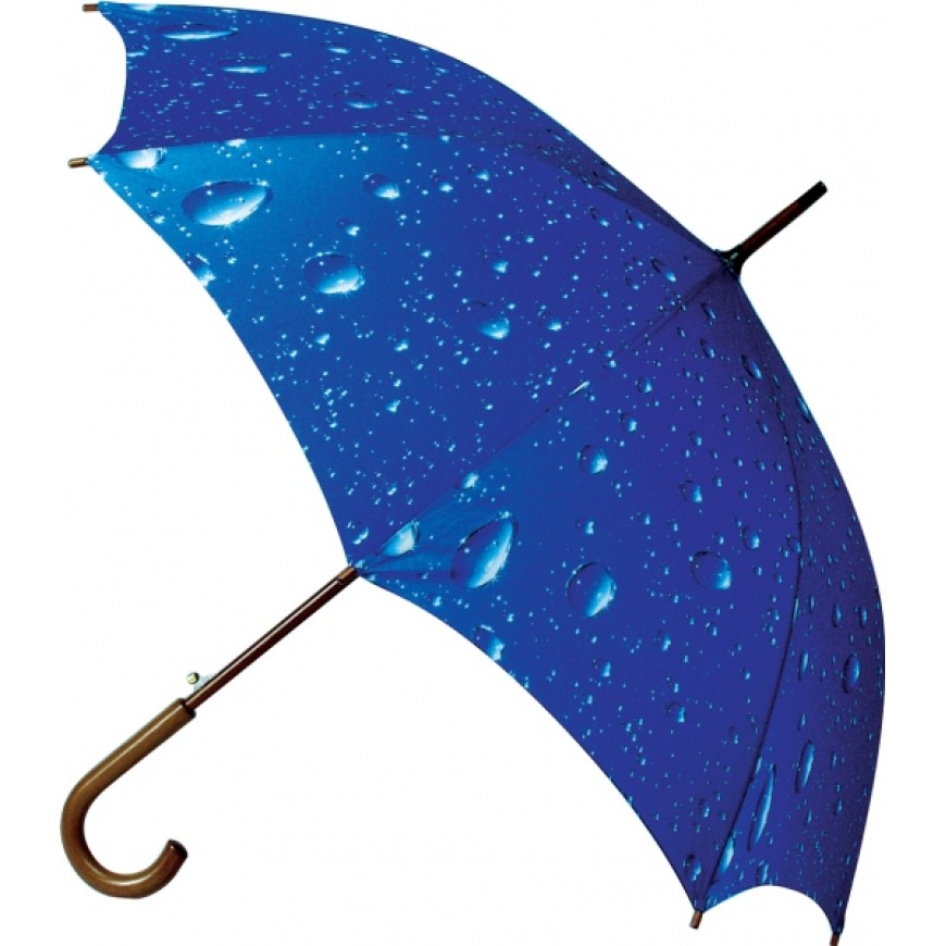 Deštník kapky dřevěný