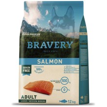 Bravery dog ADULT large/medium SALMON - 4kg