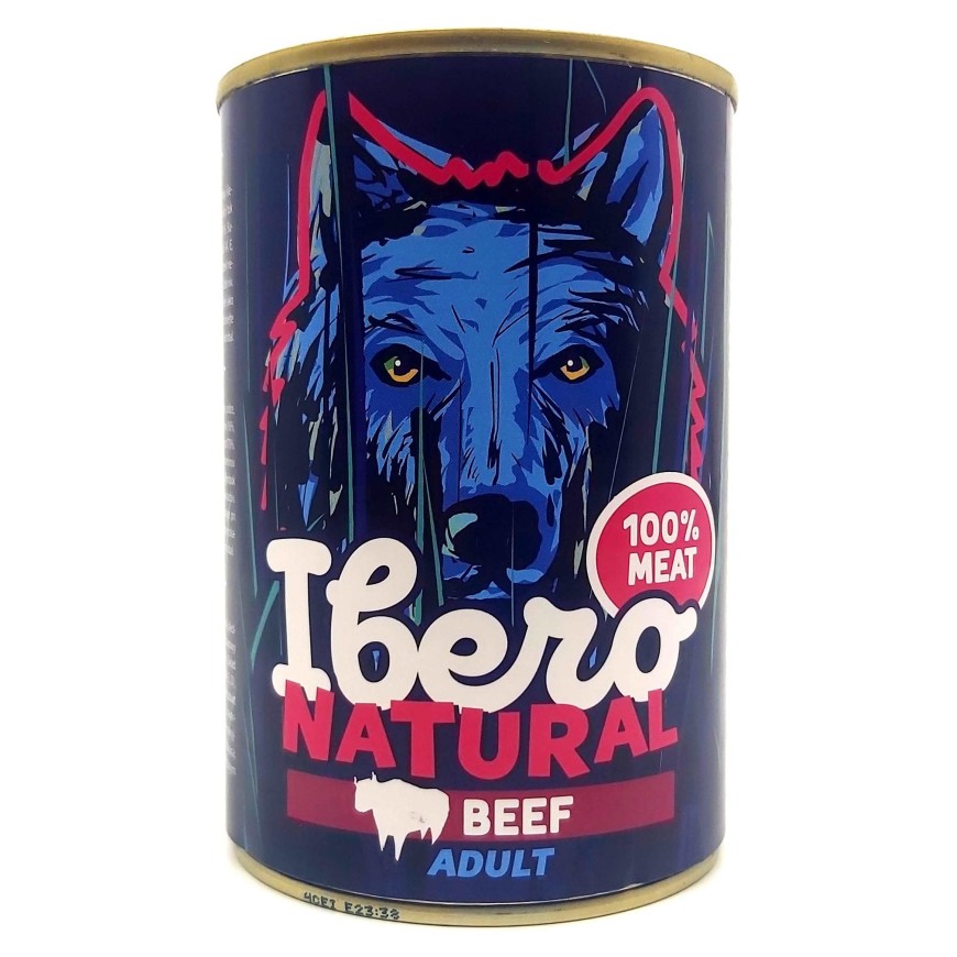 Ibero NATURAL dog konzerva ADULT beef - 1200g