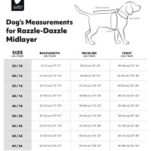 Obojek Hurtta Razzle Dazzle černý a červený 45-55cm