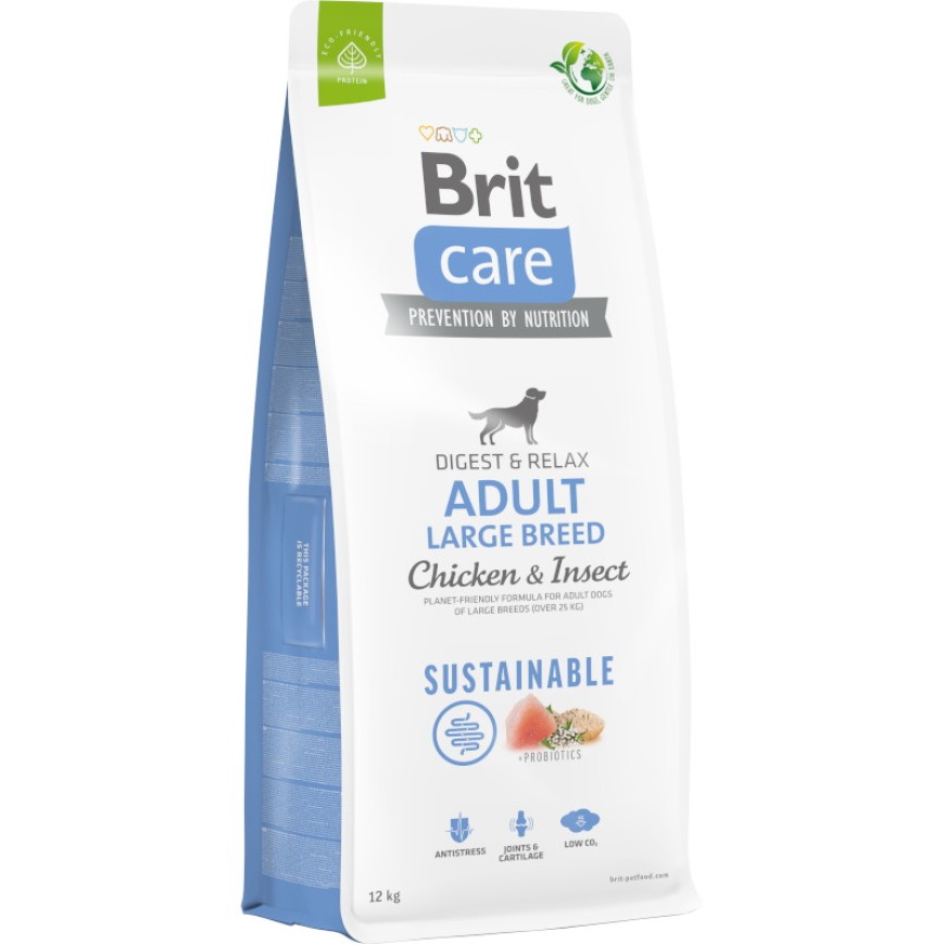 BRIT Care dog Sustainable Adult Large Breed Chicken+Insect 12kg