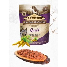 Kapsička Carnilove Dog Pouch Paté Quail with Yellow Carrot 300g