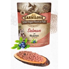 Kapsička Carnilove Dog Pouch Paté Salmon with Blueberries for Puppies 300g