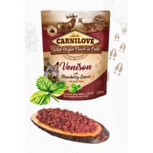 Kapsička Carnilove Dog Pouch Paté Venison with Strawberry Leaves 300g