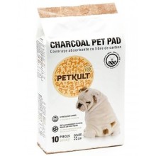 Podložky pleny Petkult CHARCOAL pet pad10ks 60x60 cm