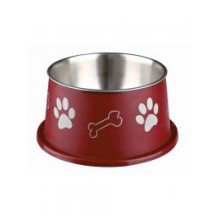 Miska Trixie nerez KOKR v plastovém barevném obalu 0,9 l/19 cm