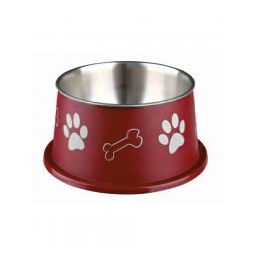 Miska Trixie nerez KOKR v plastovém barevném obalu 0,9 l/19 cm