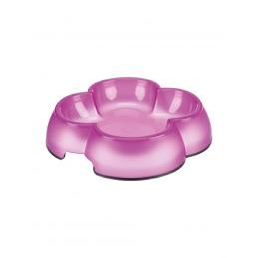 Trixie Plastová miska čtyřlístek s gumou 0,25 l/14 cm