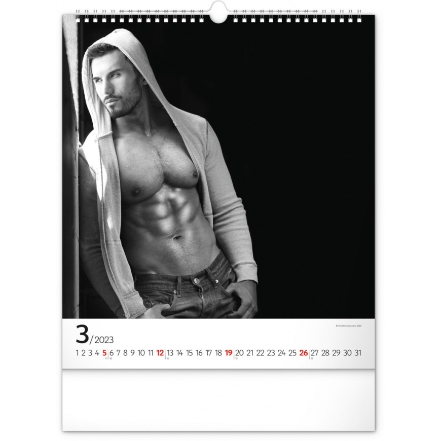 Kalendář Men 2023, 30 × 34 cm PGN-30899-L