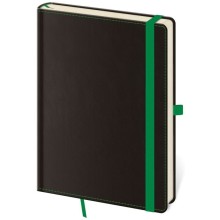 Linkovaný zápisník Black Green L