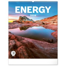 Nástěnný kalendář Energie 2024, 48 × 56 cm