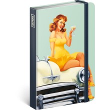 NOTIQUE Notes Pin–up Girls, linkovaný, 11 x 16 cm