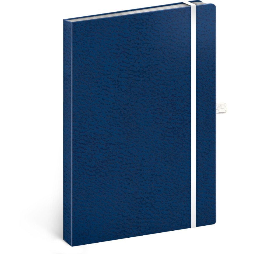 NOTIQUE Notes Vivella Classic modrý/bílý, tečkovaný, 15 x 21 cm