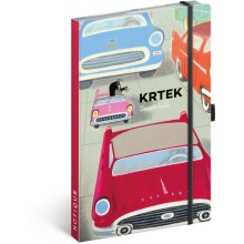 Notes Krtek a autíčko, linkovaný, 13 x 21 cm