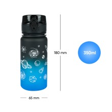 BAAGL Tritanová láhev na pití Gradient Vesmír, 350 ml