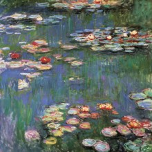 Poznámkový kalendář Claude Monet 2025, 30 x 30 cm