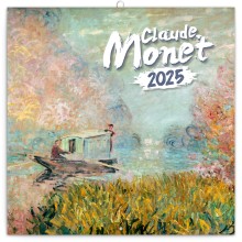 Poznámkový kalendář Claude Monet 2025, 30 x 30 cm