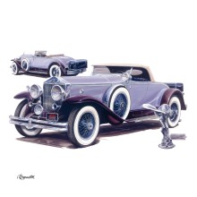 Poznámkový kalendář Classic Cars – Václav Zapadlík, 2025, 30 x 30 cm