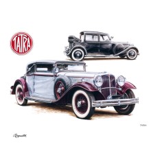 Poznámkový kalendář Classic Cars – Václav Zapadlík, 2025, 30 x 30 cm