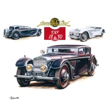 Poznámkový kalendář Classic Cars – Václav Zapadlík, 2025, 30 x 30 cm