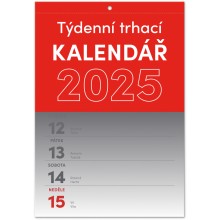 Nástěnný kalendář Trhací týdenní 2025, A5