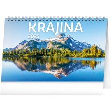 Stolní kalendář Krajina CZ/SK 2025, 23,1 x 14,5 cm