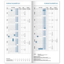 Kapesní diář Vlnky 2025, plánovací měsíční, 8 x 18 cm
