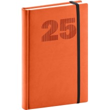 Denní diář Vivella Top 2025, oranžový, 15 x 21 cm