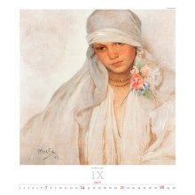 Kalendář Alfons Mucha