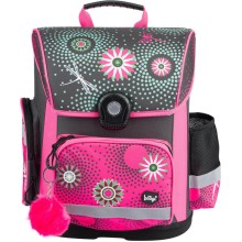 BAAGL Školní aktovka Květiny BAAGL Školní aktovka Květiny