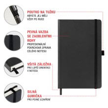 NOTIQUE Notes Lapač snů růžový, linkovaný, 13 x 21 cm