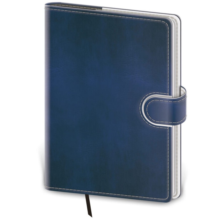 Linkovaný zápisník Flip M modro/bílý