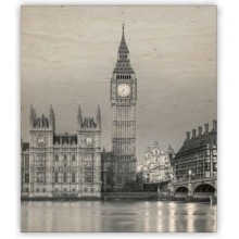 Dřevěný obraz Big Ben