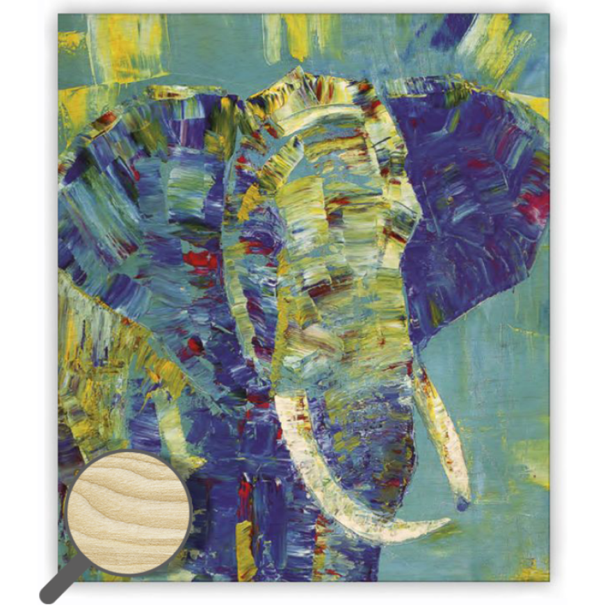 Dřevěný obraz Elephant