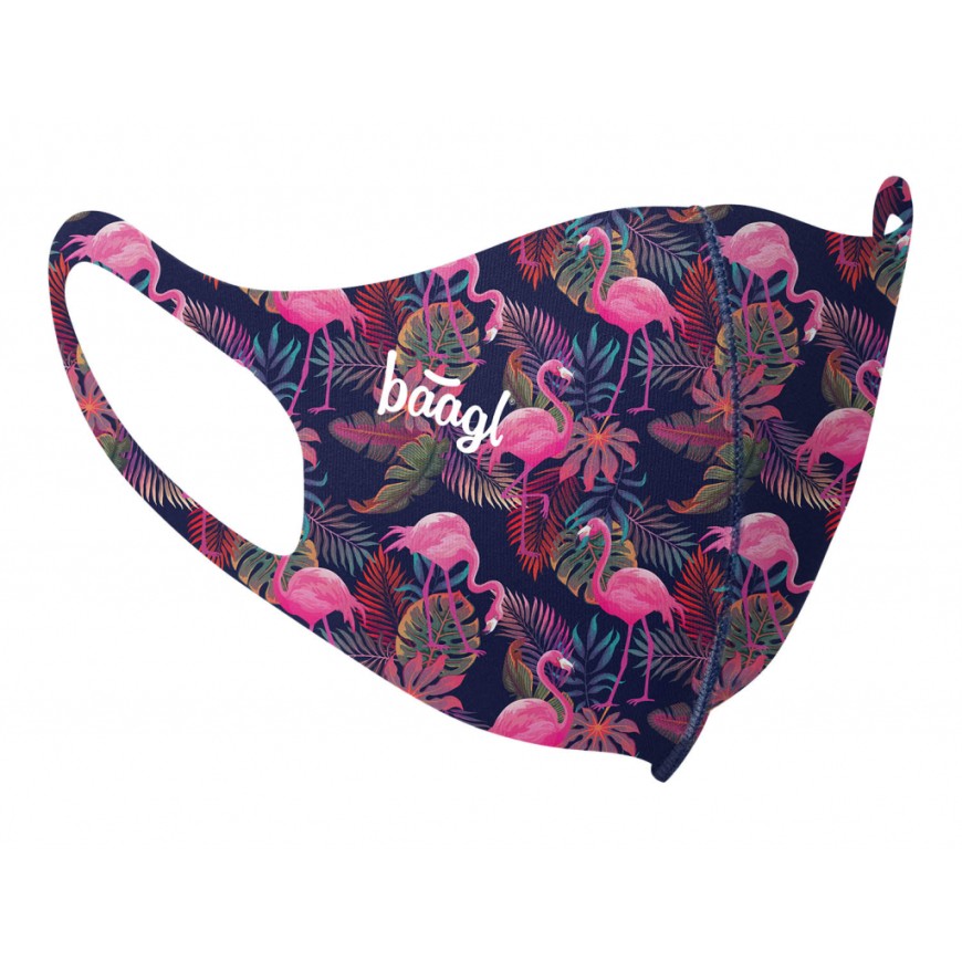 BAAGL Antibakteriální rouška pro děti Flamingo