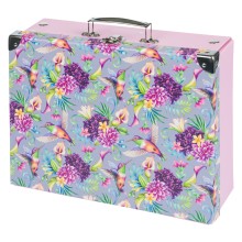 BAAGL Skládací školní kufřík Kolibřík s kováním BAAGL Skládací školní kufřík Kolibřík s kováním