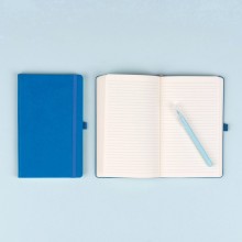 NOTIQUE Notes Modrý, linkovaný, 13 x 21 cm