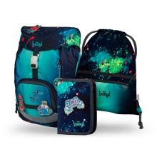 BAAGL SET 3 AIRY Chill: batoh, penál, sáček 