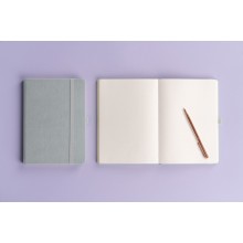 NOTIQUE Notes Balacron, stříbrný, tečkovaný, 15 x 21 cm