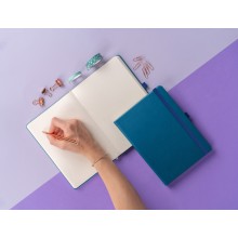 NOTIQUE Notes Aprint, modrý, tečkovaný, 15 x 21 cm