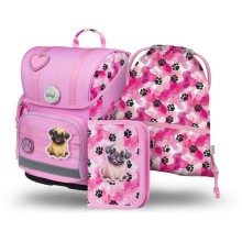 BAAGL SET 3 Ergo Tlapky: aktovka, penál, sáček