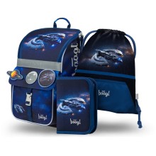 BAAGL SET 3 Zippy Vesmírná loď: aktovka, penál, sáček