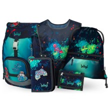 BAAGL SET 5 AIRY Chill: batoh, penál, sáček, zástěra, peněženka 