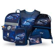 BAAGL SET 5 Zippy Vesmírná loď: aktovka, penál, sáček, zástěra, peněženka