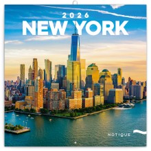 NOTIQUE Poznámkový kalendář New York 2026, 30 x 30 cm NOTIQUE Poznámkový kalendář New York 2026, 30 x 30 cm