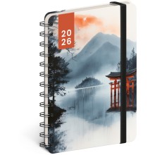 NOTIQUE Spirálový 18měsíční diář Petito – Japonsko 2025/2026, 13 x 18 cm NOTIQUE Spirálový 18měsíční diář Petito – Japonsko 2025/2026, 13 x 18 cm