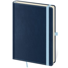 Tečkovaný zápisník Double Blue L (čtverečkovaný)