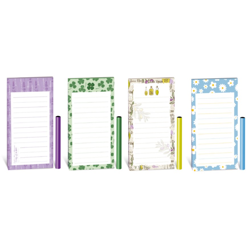 Magnetický blok s tužkou 7x14 mix 2