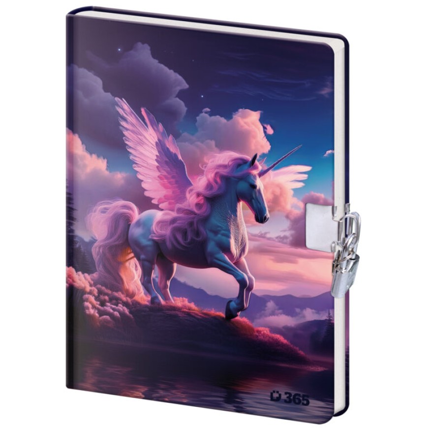 Památník 13x18 cm se zámkem - Unicorn