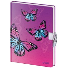 Památník 13x18 cm se zámkem - Butterfly Památník 13x18 cm se zámkem - Butterfly